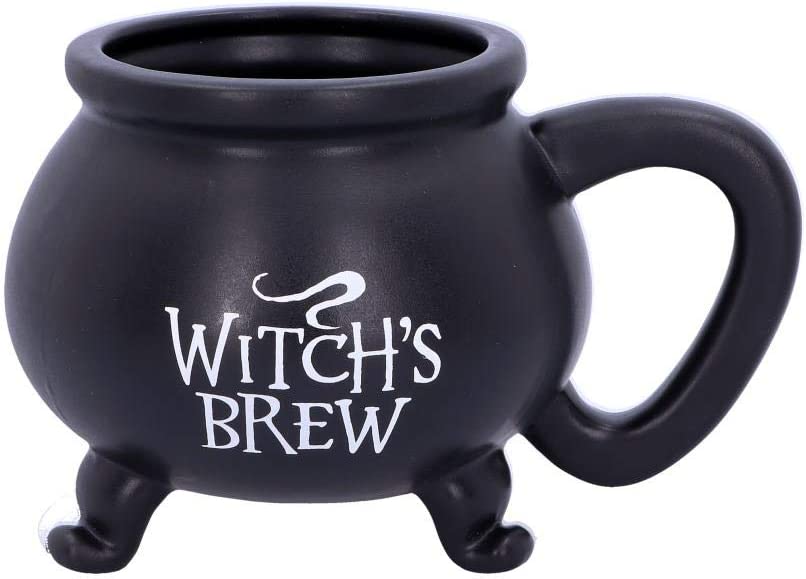 Nemesis Now Black U4791P9 Smooth Witch's Brew Kesselbecher 13,5 cm, Harz m. Stai