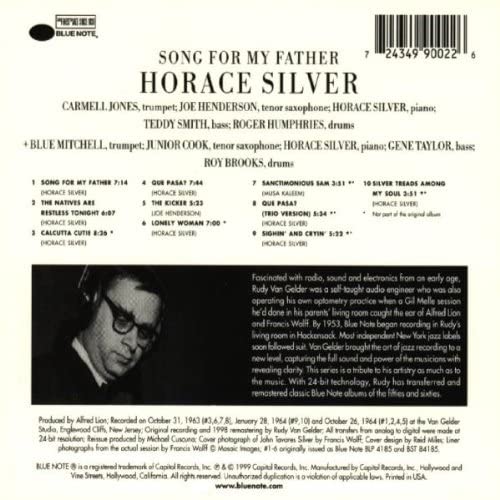 Horace Silver - Song For My Father [Audio CD]