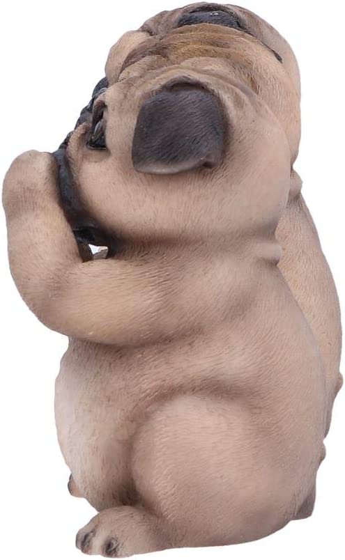 Nemesis Now Three Wise Pugs 8,5 cm, Harz, Rehbraun
