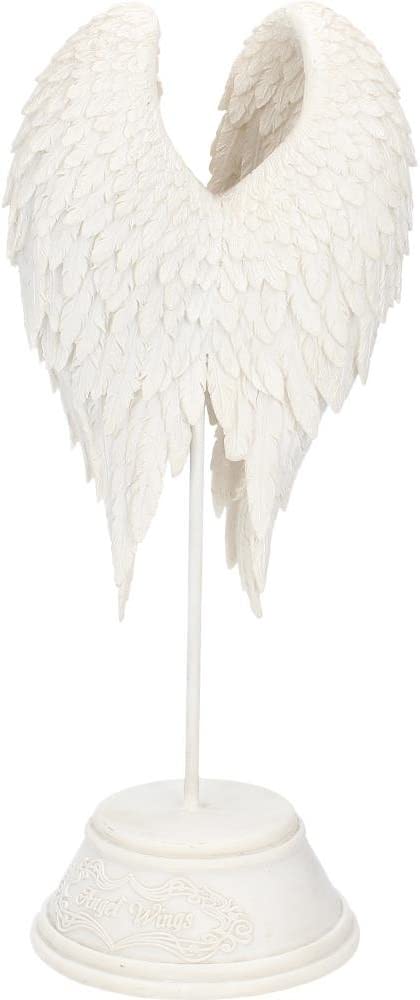Nemesis Now B0720C4 Engelsflügel-Figur, 26 cm, Weiß, Kunstharz