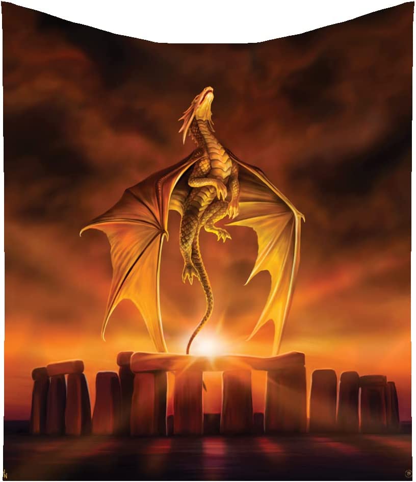 Nemesis Now - Anne Stokes Solstice Dragon Throw 160cm Orange
