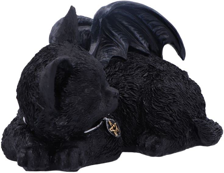 Nemesis Now Cat Nap - Black Bat Cat Figurine (U6106W2) 3