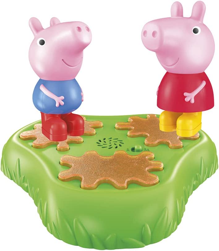 Peppa Pig Muddy Puddle Champion Brettspiel für Kinder ab 3 Jahren, Vorschulspiel für 1–2 Spieler, mehrfarbig