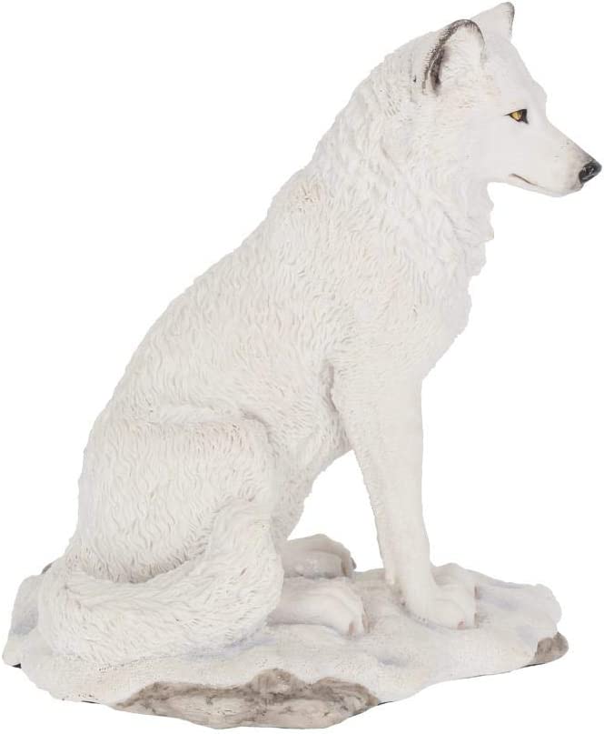 Nemesis Now Geisterwolf-Figur, 24 cm, Weiß