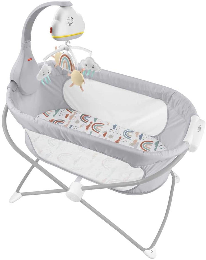 Fisher-Price Rainbow Showers Mobile aus Stubenwagen und Nachttisch, Tischschnuller