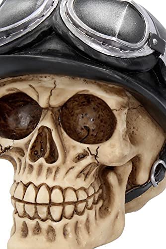 Nemesis Now Eisernes Kreuz Totenkopf Figur 17cm Elfenbein