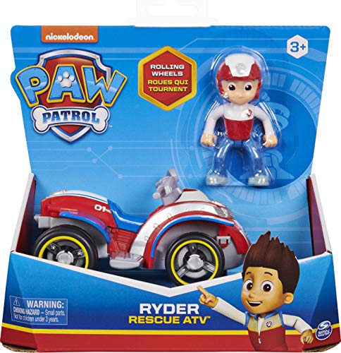 PAW Patrol Ryders Rettungs-ATV-Fahrzeug mit Sammelfigur, für Kinder ab 3 Jahren