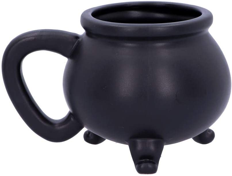 Nemesis Now Black U4791P9 Smooth Witch's Brew Kesselbecher 13,5 cm, Harz m. Stai