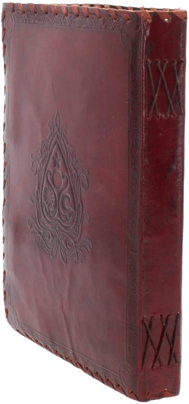 Nemesis Now Spirit Board Leder-Tagebuch mit Schloss, 28 cm, Braun