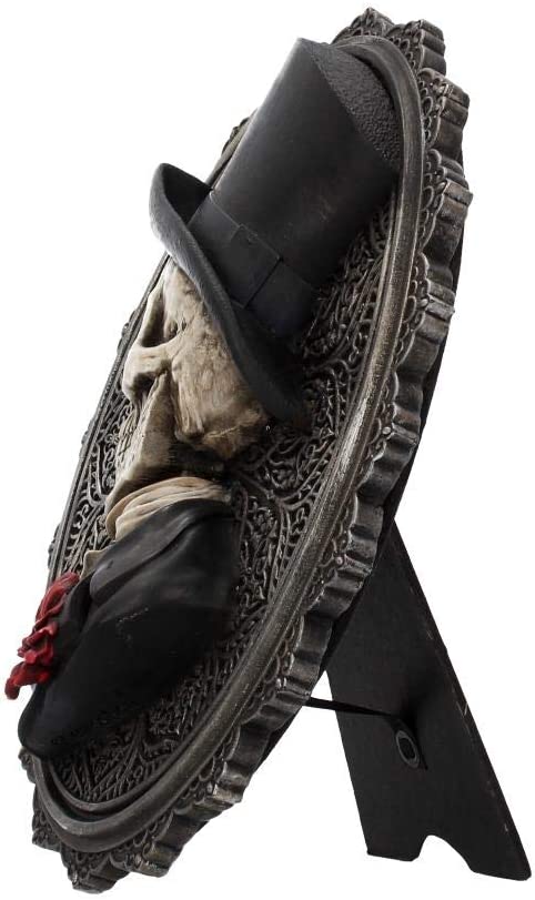 Nemesis Now Handsome Wandschild, 24 cm, Grau, Polyresin, 22 cm