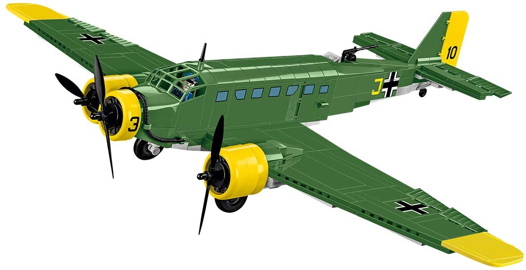 COBI 5710 Junkers JU 52/3M Bausteine, Grün, Gelb