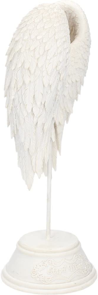 Nemesis Now B0720C4 Engelsflügel-Figur, 26 cm, Weiß, Kunstharz