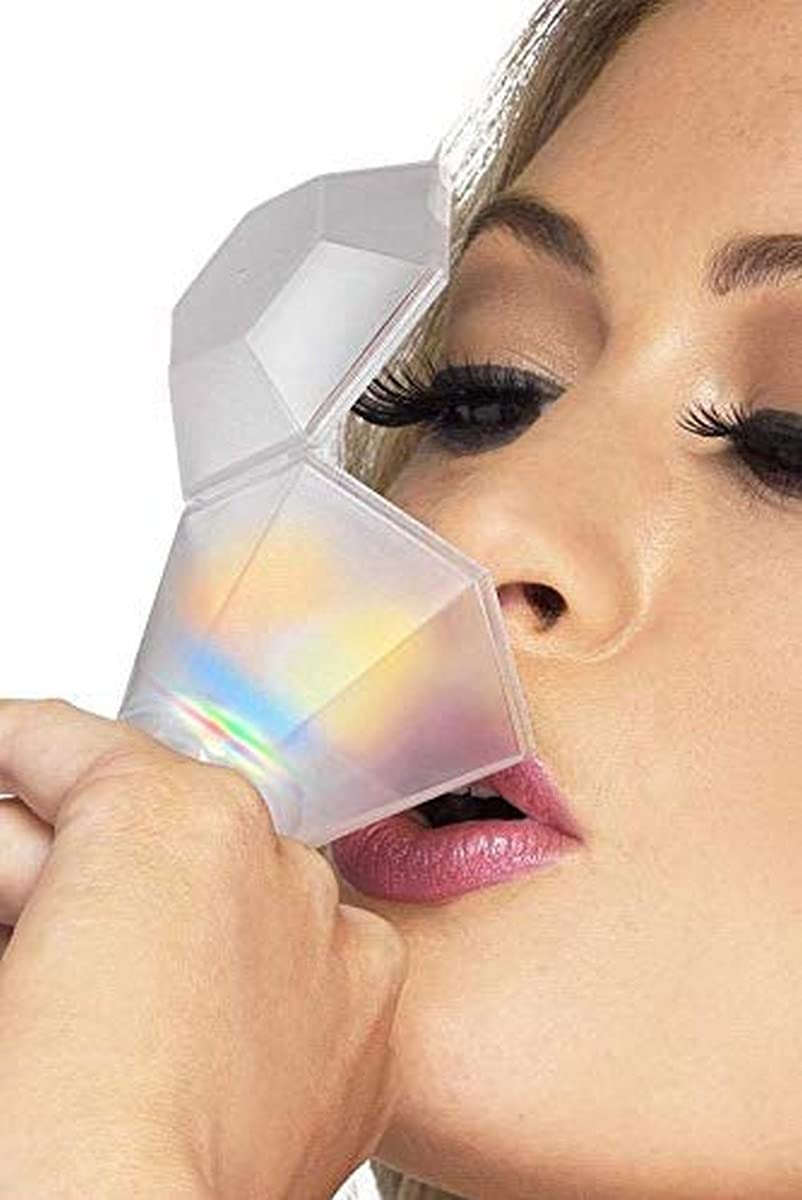 Smiffys Hen Night Shot Glass Ring - Flashing Multi-Colour Accessory, One Size