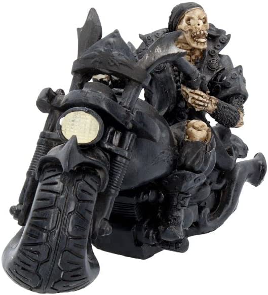 Nemesis Now Screaming Wheels 18 cm, Harz, Schwarz