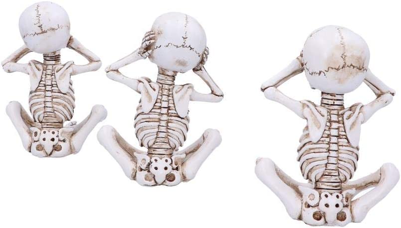 Nemesis Now See No, Hear No, Speak No Evil Skellywag Skelettfiguren, Polyres