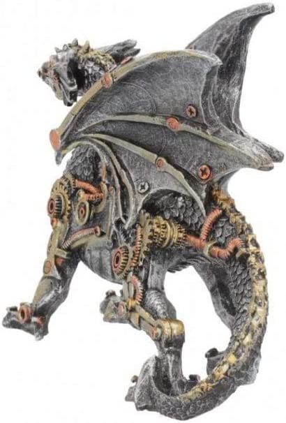 Nemesis Now Dracus Machina Figur 21 cm Silber
