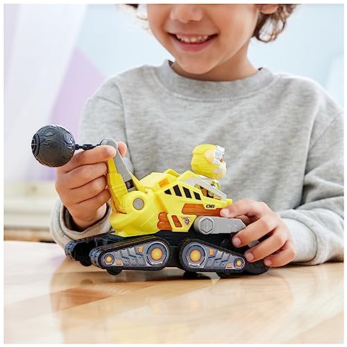 Paw Patrol: The Mighty Movie, Konstruktionsspielzeug-Truck mit Rubble Mighty Pups Act