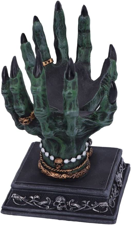 Nemesis Now Beyond The Grave Kristallkugelhalter 15 cm, Schwarz