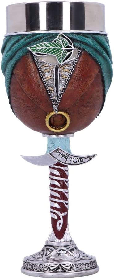 Nemesis Now offiziell lizenzierter Herr der Ringe-Frodo-Kelch, braun, 19,5 cm