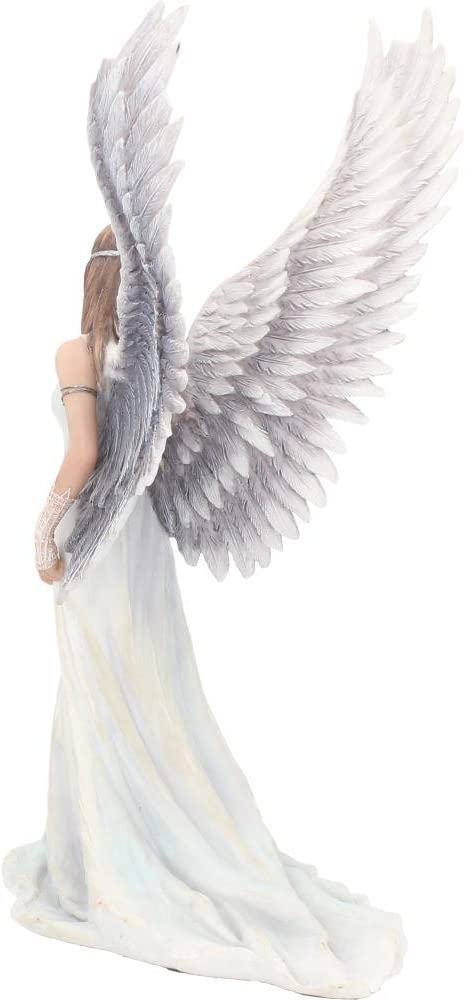 Nemesis Now Spirit Guide Anne Stokes Engelsfigur, weiß, 24 cm, Kunstharz