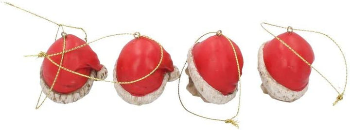 Nemesis Now Silent Night Set mit 12 Kugeln, 4,3 cm, Kunstharz, Rot