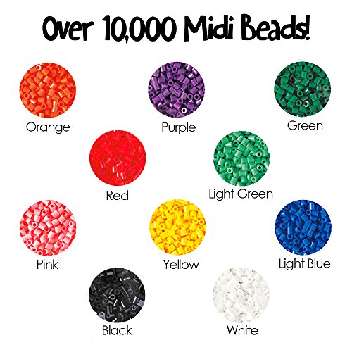 Hama 28178320140 Perlen, 10.000 Perlen im Eimer, mehrfarbig