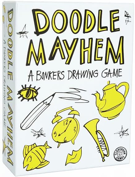 Doodle Mayhem: A Hilarous and Frantically Fast Drawing Game - Party Game - Family Games for Adults