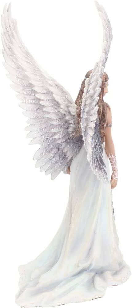 Nemesis Now Spirit Guide Anne Stokes Engelsfigur, weiß, 24 cm, Kunstharz
