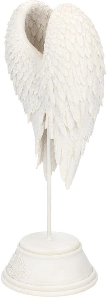 Nemesis Now B0720C4 Engelsflügel-Figur, 26 cm, Weiß, Kunstharz