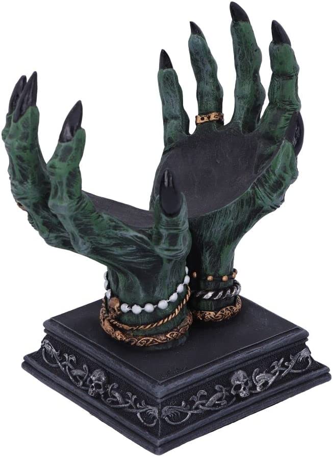 Nemesis Now Beyond The Grave Kristallkugelhalter 15 cm, Schwarz