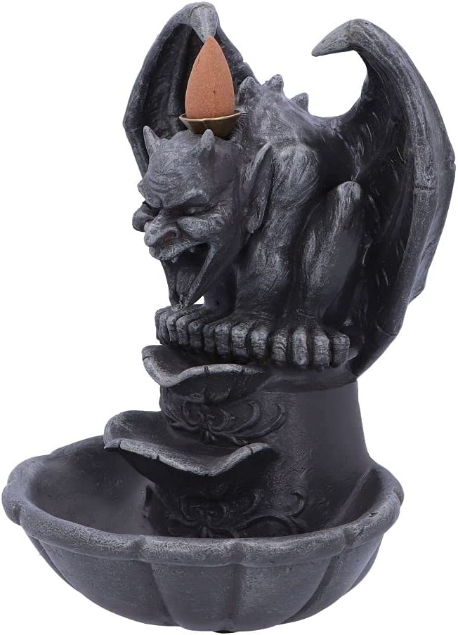 Nemesis Now Grotesque Smoke Backflow Räuchergefäß 17,8 cm, Grau