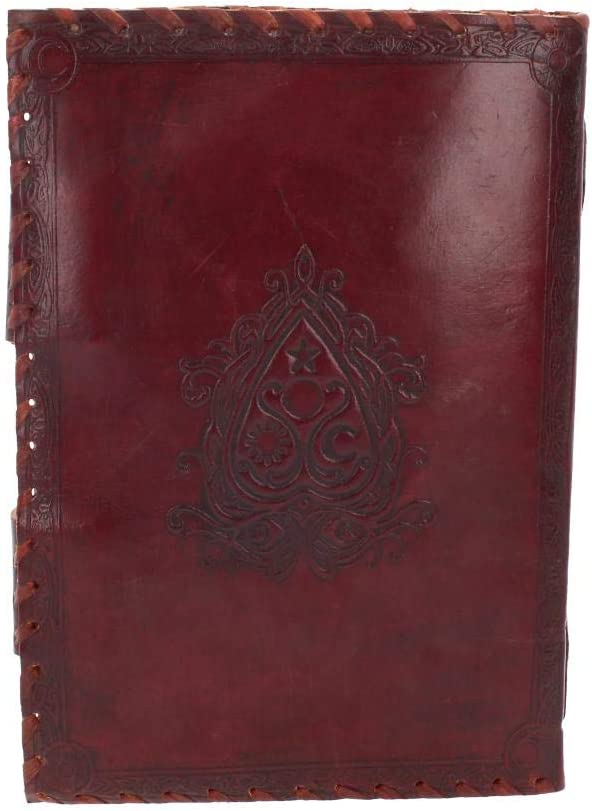 Nemesis Now Spirit Board Leder-Tagebuch mit Schloss, 28 cm, Braun