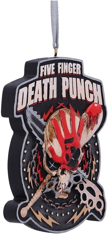 Nemesis Now Five Finger Death Punch Xmas Dec (002) 9,5 cm, Rot
