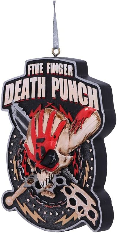 Nemesis Now Five Finger Death Punch Xmas Dec (002) 9,5 cm, Rot