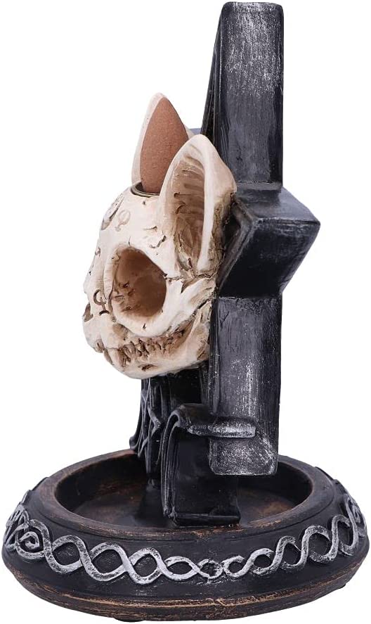 Nemesis Now Familiar Worship Backflow-Räuchergefäß, 15,3 cm, Schwarz