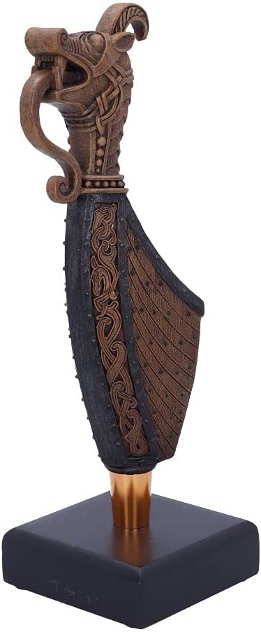 Nemesis Now Danegeld Viking Range - Drakkar Longship Figurine in Bronze 3