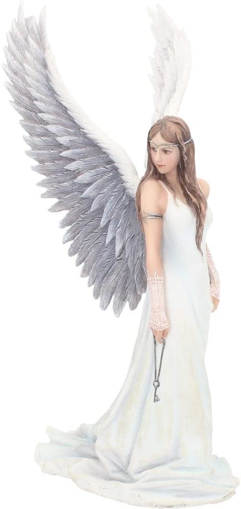 Nemesis Now Spirit Guide Anne Stokes Engelsfigur, weiß, 24 cm, Kunstharz