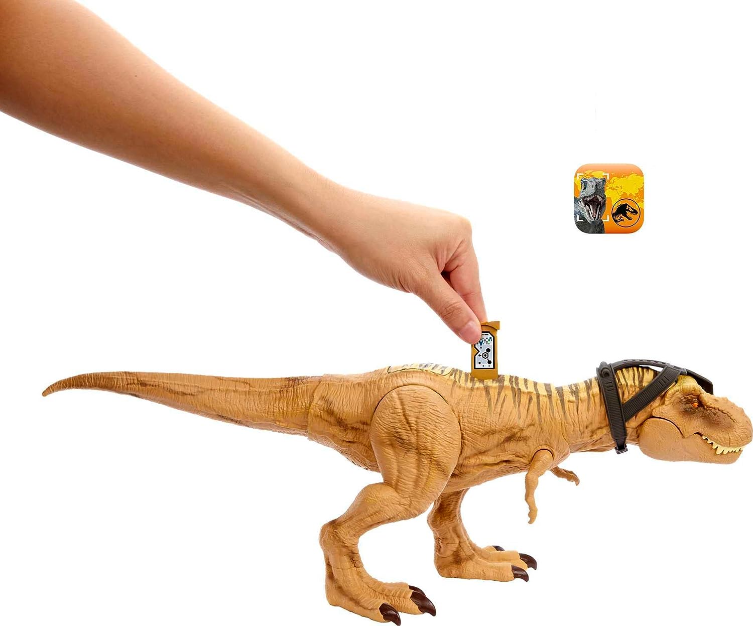 Jurassic World Hunt 'n Chomp Tyrannosaurus Rex Action Figure with Sound & AR Features 6