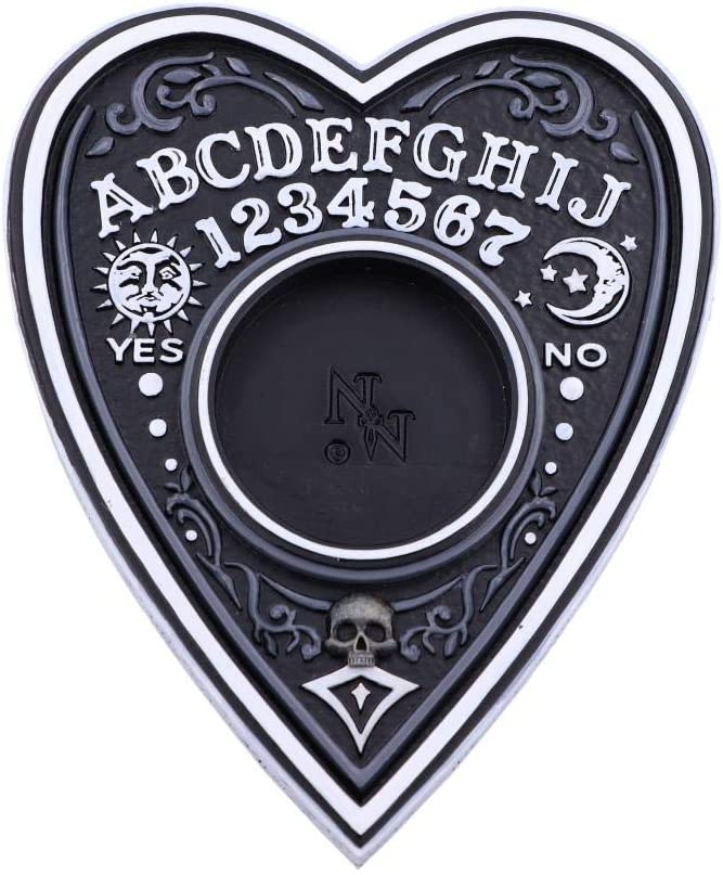 Nemesis Now Black and White Spirit Board Teelichthalter, Polyresin