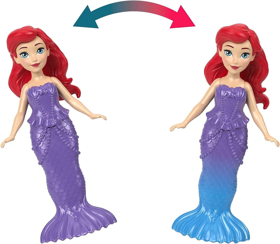 Disney Princess Toys, Stapelbares Puppenhaus „Ariel Castle“ mit kleiner Puppe, 1 Freund