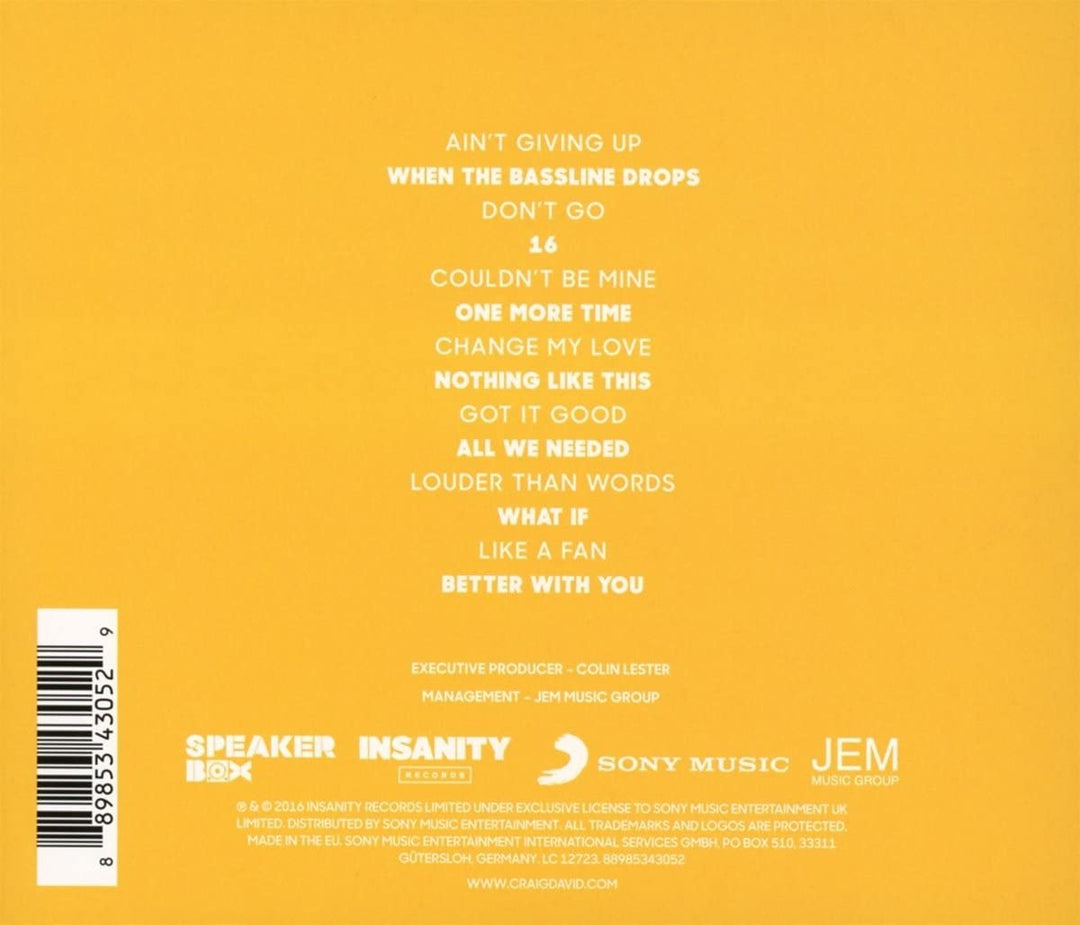 Craig David - Meiner Intuition folgen