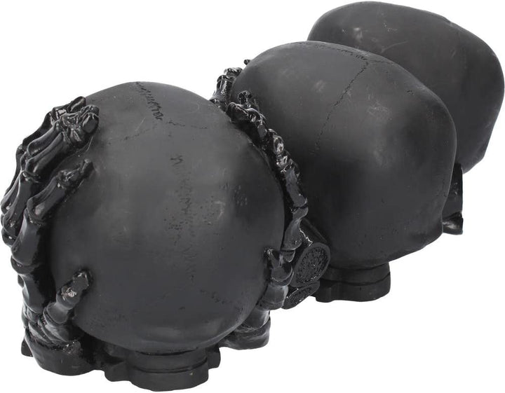 Nemesis Now Dark Totenkopf-Figur „See No, Hear No, Speak No Evil“, 45 cm, Schwarz