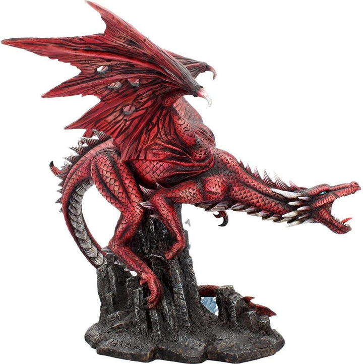 Nemesis Now Fraeners Zorn. 52 cm große Figur, Kunstharz, rot
