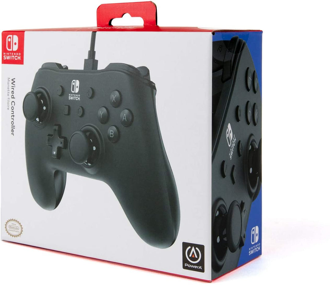 Nintendo Switch Wired Controller Gamepad Mattschwarz
