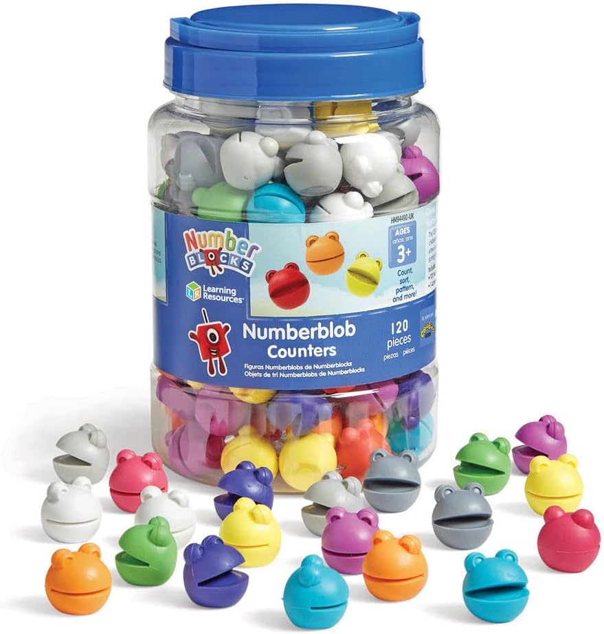 Learning Resources Numberblocks Numberblob-Zählset, Mathe-Zähler für Kinder