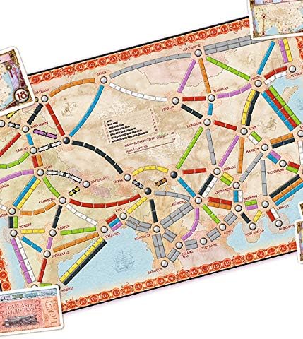 Days of Wonder | Ticket to Ride Asia Board Game EXPANSION | Ages 8+ | For 2 to 6 players | Average Playtime 30-60 Minutes