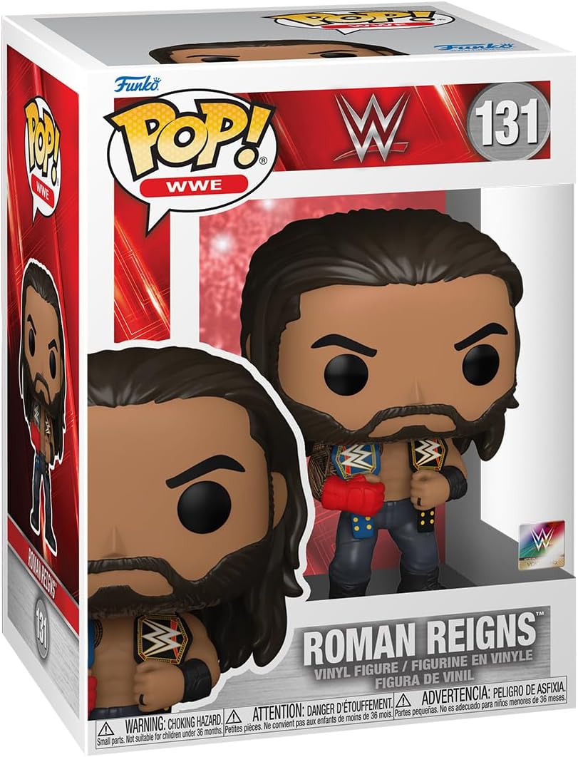 Funko Pop! WWE - Roman Reigns with Belts Vinyl Figure #131 (72233)