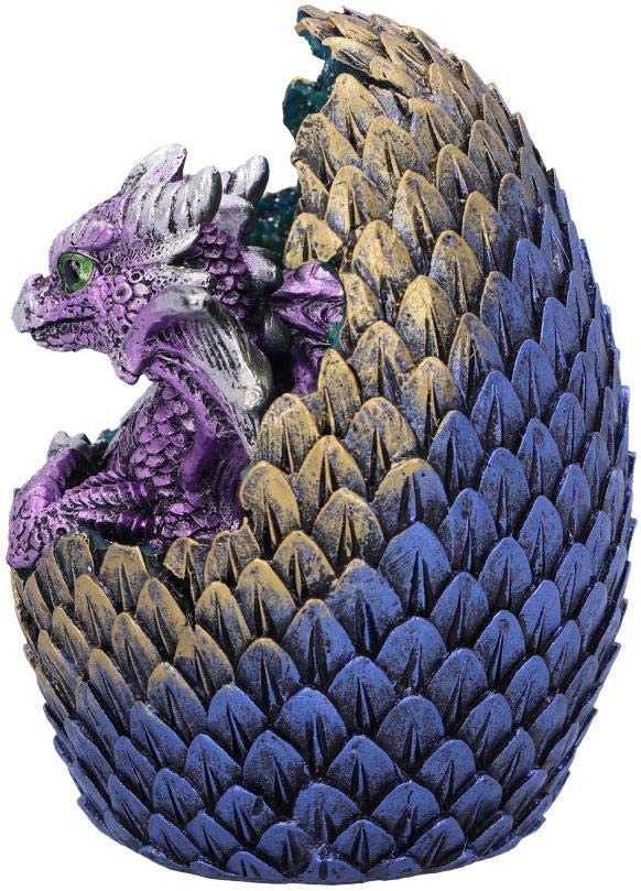 Nemesis Now U5001R0 Purple Geode Home glitzernde Jungtier- und Ei-Figur, Pol