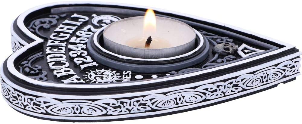 Nemesis Now Black and White Spirit Board Teelichthalter, Polyresin