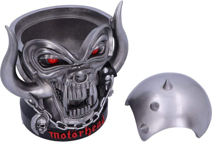 Nemesis Now B5113R0 Offiziell lizenzierte Motörhead Ace of Spades Warpig Snaggletooth Box, Polyresin, Silber, 16 cm